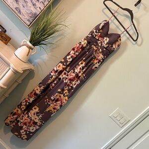 Floral Maxi Romper with Spaghetti Straps